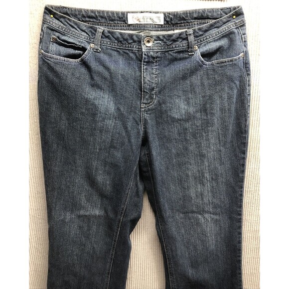 Faded Glory Denim Jeans Size 10 Tall Distressed Wear Destroyed - Picture 1 of 16